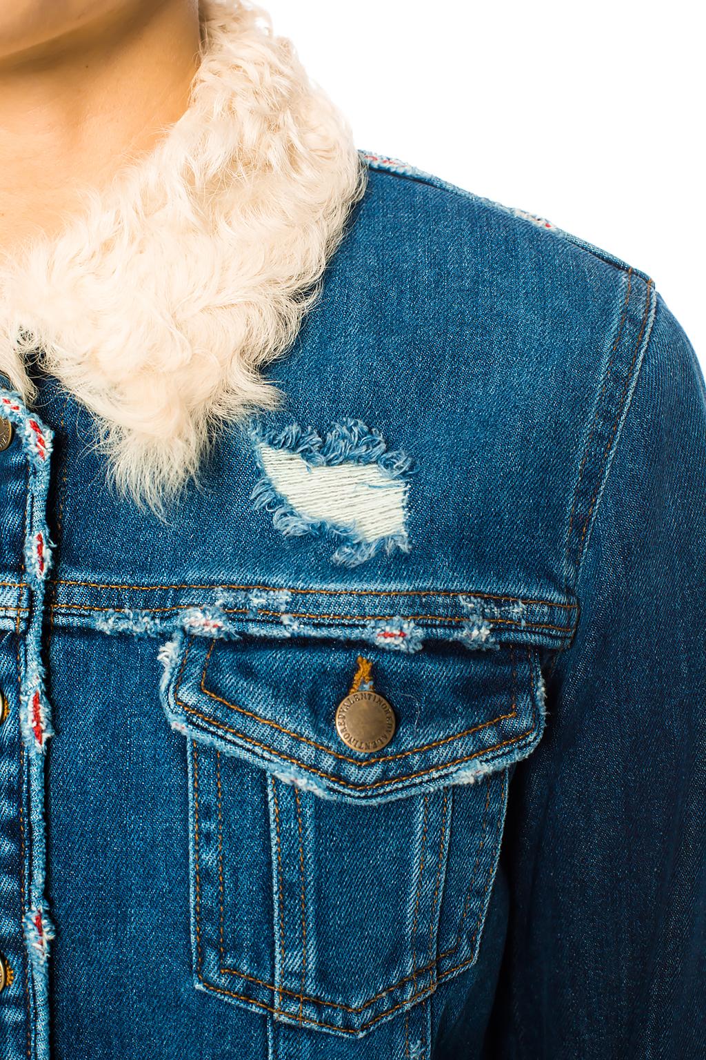 Red valentino sale denim jacket